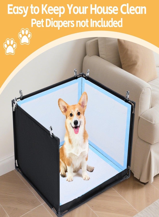 HOMBYS Dog Pee Pad Holder with High Walls, No-Spill Indoor Potty for Large Dogs, Foldable Puppy Litter Box, Patent Pending (25.2" Lx21.3 Wx15.7 H) - Image 5